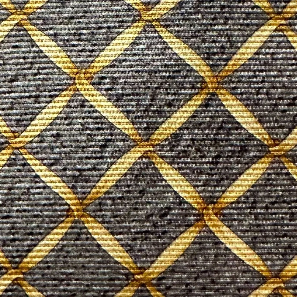 BVLGARI Grey-Green & Gold Seven Fold Tie